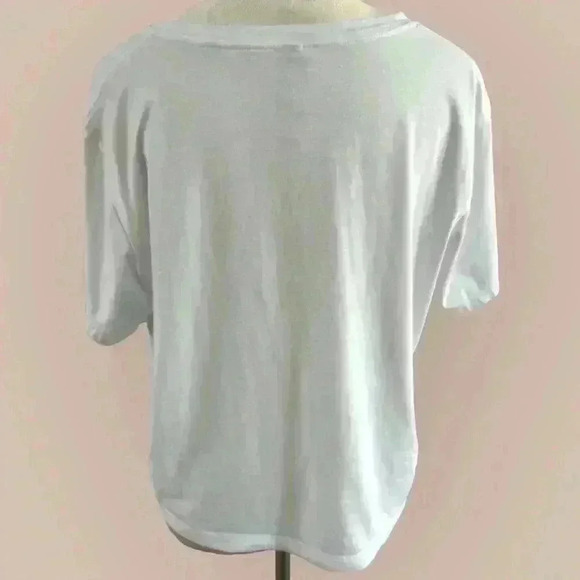 Athleta RISE white cropped tee short sleeve XL - Picture 4 of 8